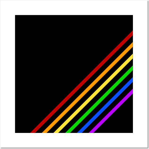 Rainbow Stripes Wall Art by SJAdventures